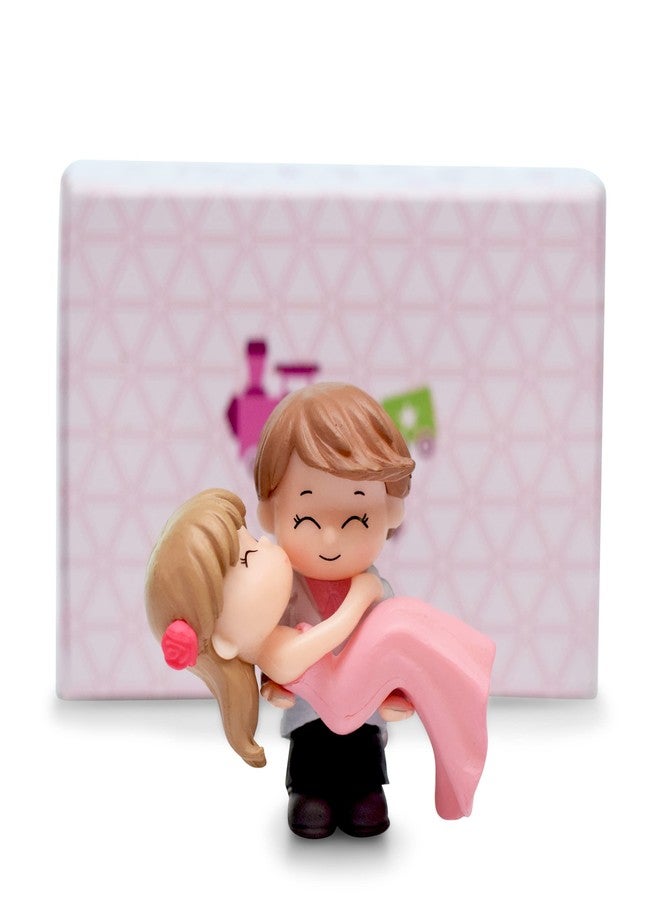 iDream Resin Couple Showpiece - Romantic Birthday Gift for Boyfriend/Girlfriend, Elegant Decorative Figurine for Love and Special Occasions (Pink) - Image 3